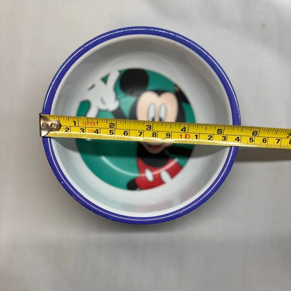Zak Designs Plate and Bowl Set Kids OS Purple Good Vintage Mickey Mouse 90s